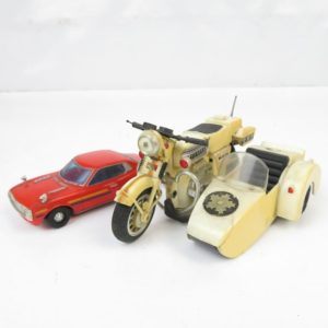 BANDAI バンダイ ミニカー CELICA61 ＆ 白バイ KAWASAKI MACH750