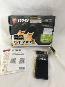 MSI GEFORCE GT710 1GB グラフィックカード