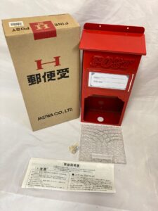 郵便受け 赤 H型 POST FINE メイワ 郵便ポスト