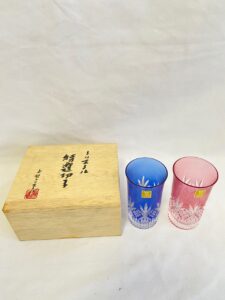 カガミクリスタル クリスタル特選切子グラス 江戸切子 ペア
