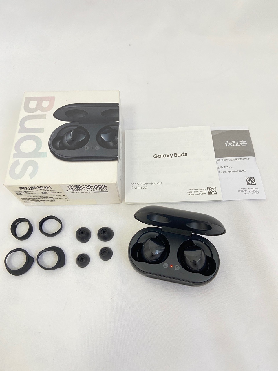 Samsung Galaxy Buds (R170) Bluetooth トゥルーワイヤレスイヤホン (ワイヤレス充電ケース付)