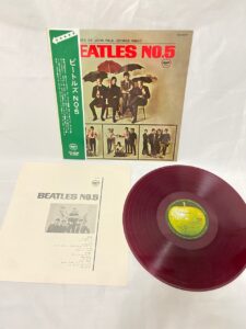 帯 赤盤 ザ・ビートルズ BEATLES NO.5 APPLE AR-8028 レコード