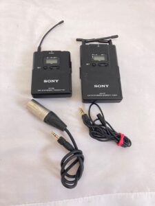 SONY ワイヤレス送信機 UTX-B2 / ワイヤレス受信機 URX-P2 / ピンマイク セット ワイヤレストランスミッター