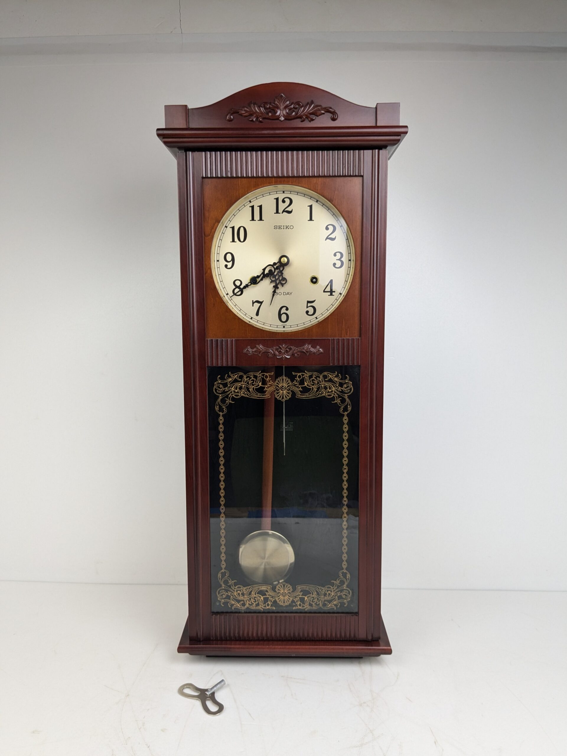 SEIKOゼンマイ式振り子時計 PA606 稼働品 昭和レトロ