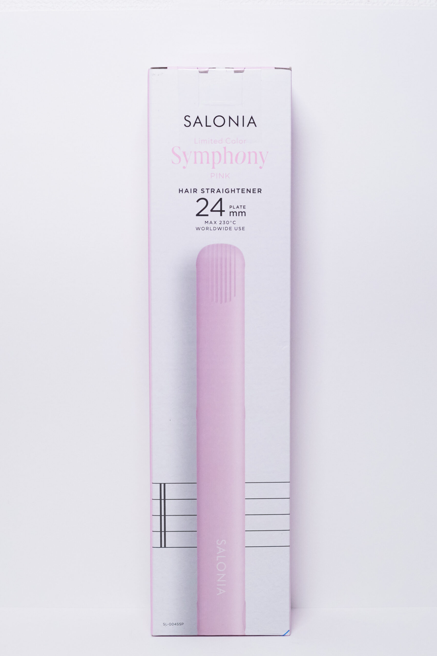 SALONIA サロニア ストレート ヘアアイロン 24mm シンフォニーピンク SL-004SSP