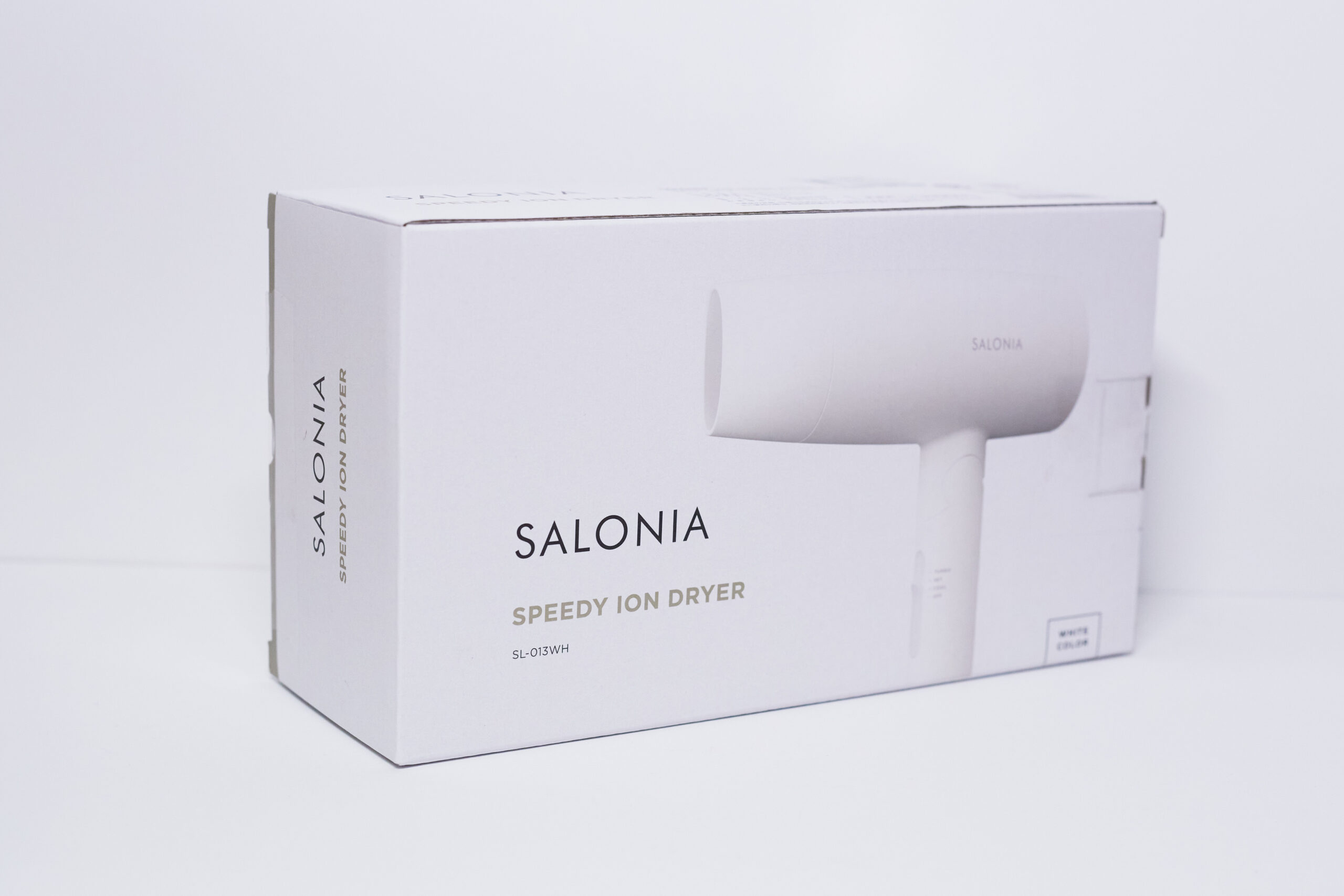 SALONIA サロニア スピーディーイオン ドライヤー マイナスイオン ヘアドライヤー SL-013WH ホワイト
