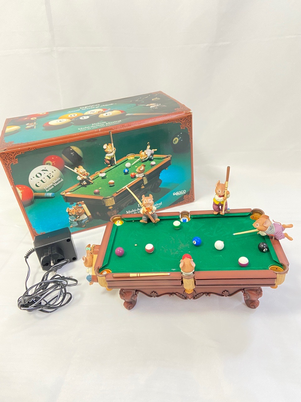 電子オルゴール ENESCO Deluxe Multi Action Musical うさぎ ビリヤード