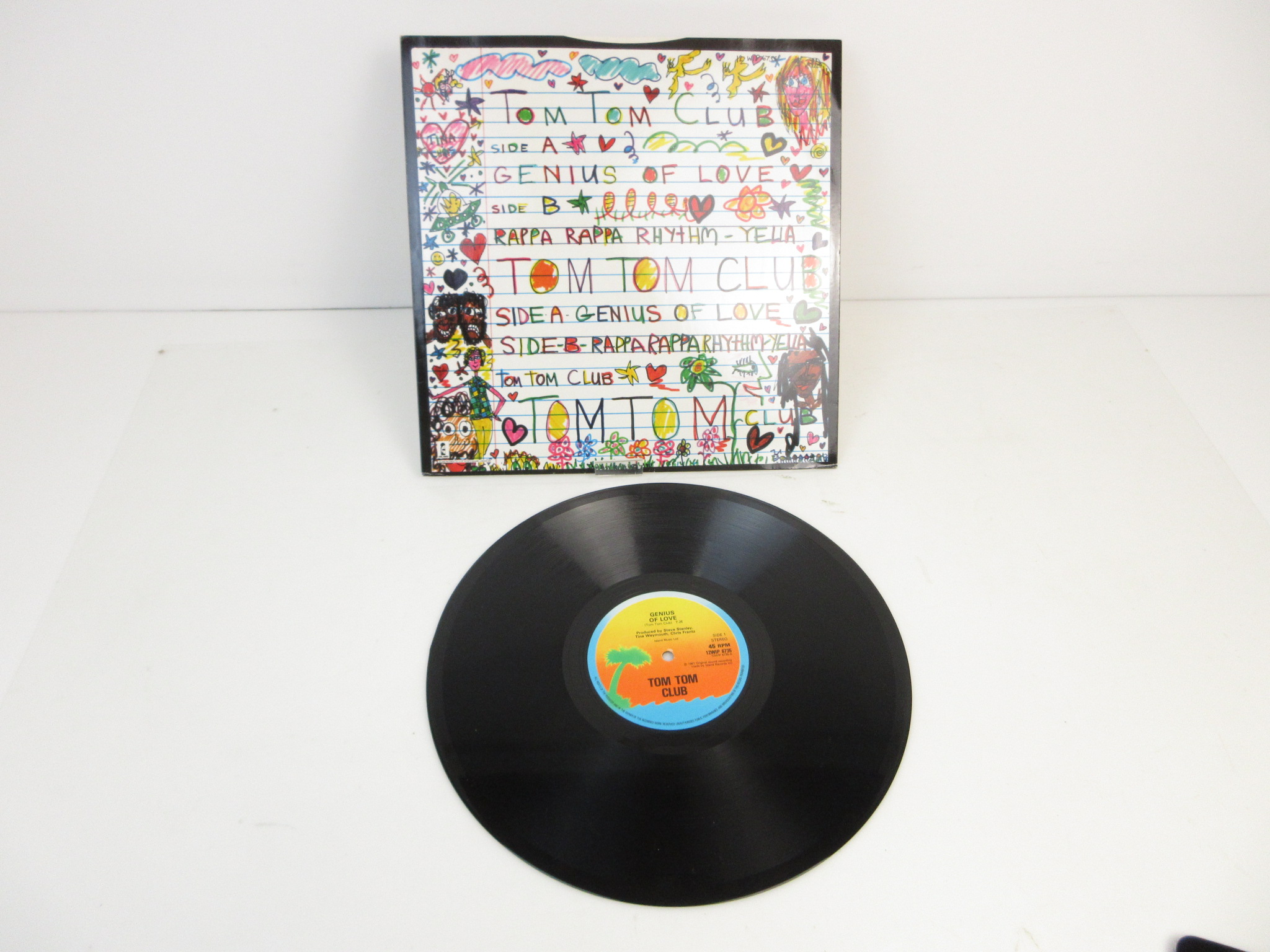 TOM TOM CLUB  GENIUS OF LOVE 1981 UK盤 7インチシングルレコード LP EP 45 MARIAH CAREY FANTASY