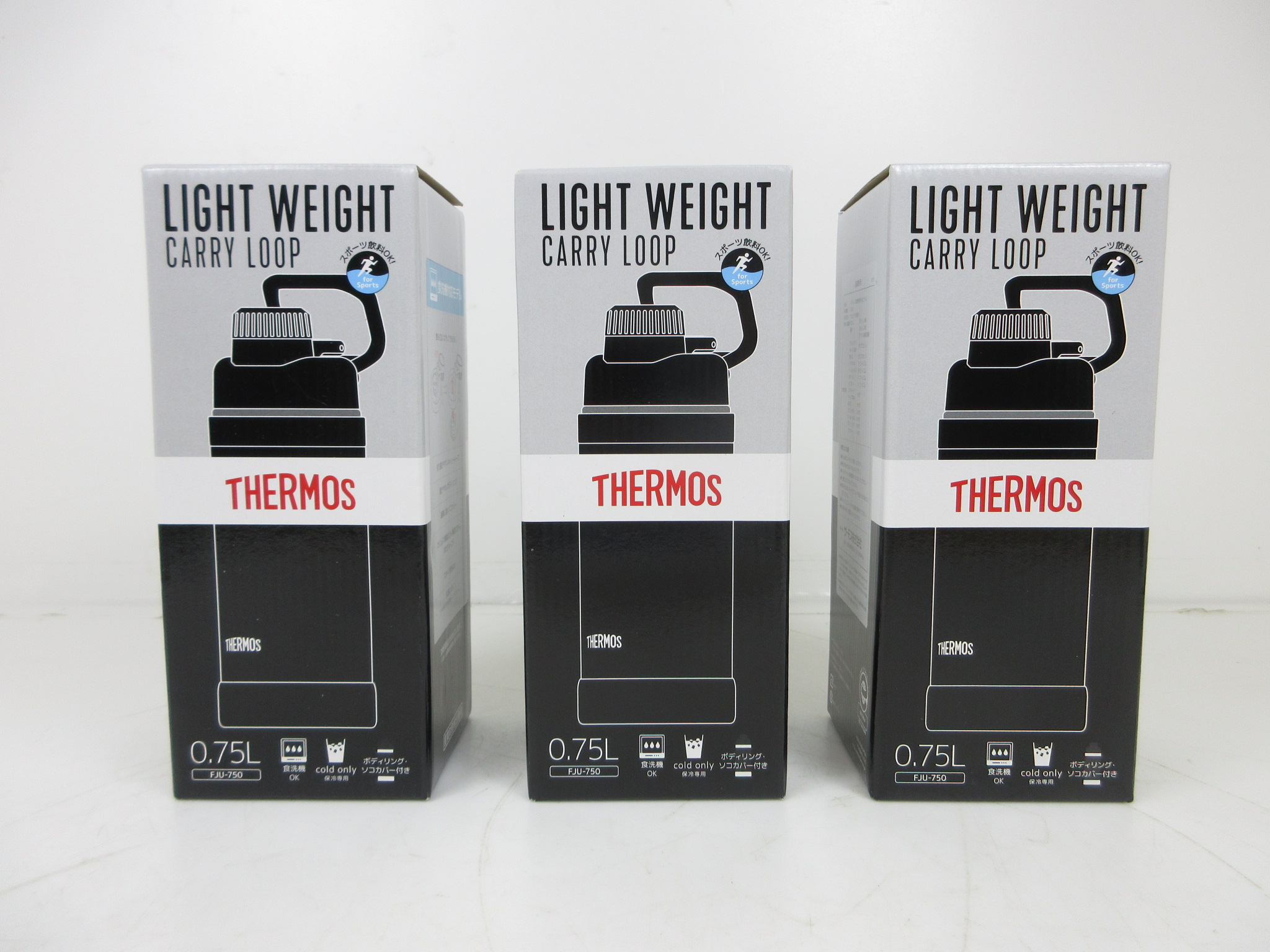 サーモス 水筒 真空断熱スポーツボトル 750ml ブラック FJU-750