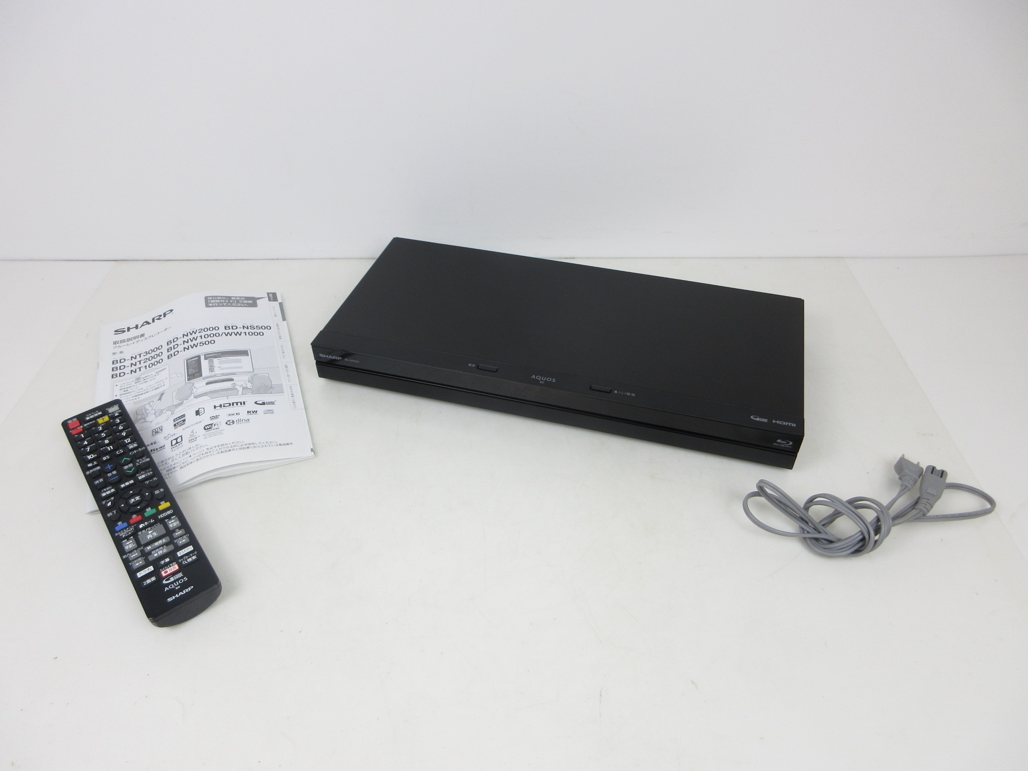 シャープ 500GB 2チューナー AQUOS ブルーレイレコーダー BD-NW500