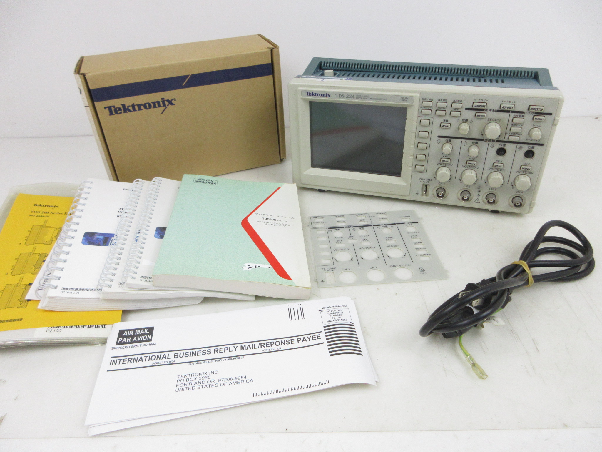 デジタル・オシロスコープ Tektronix Four Channel Digital Real-Time Oscilloscope TDS224