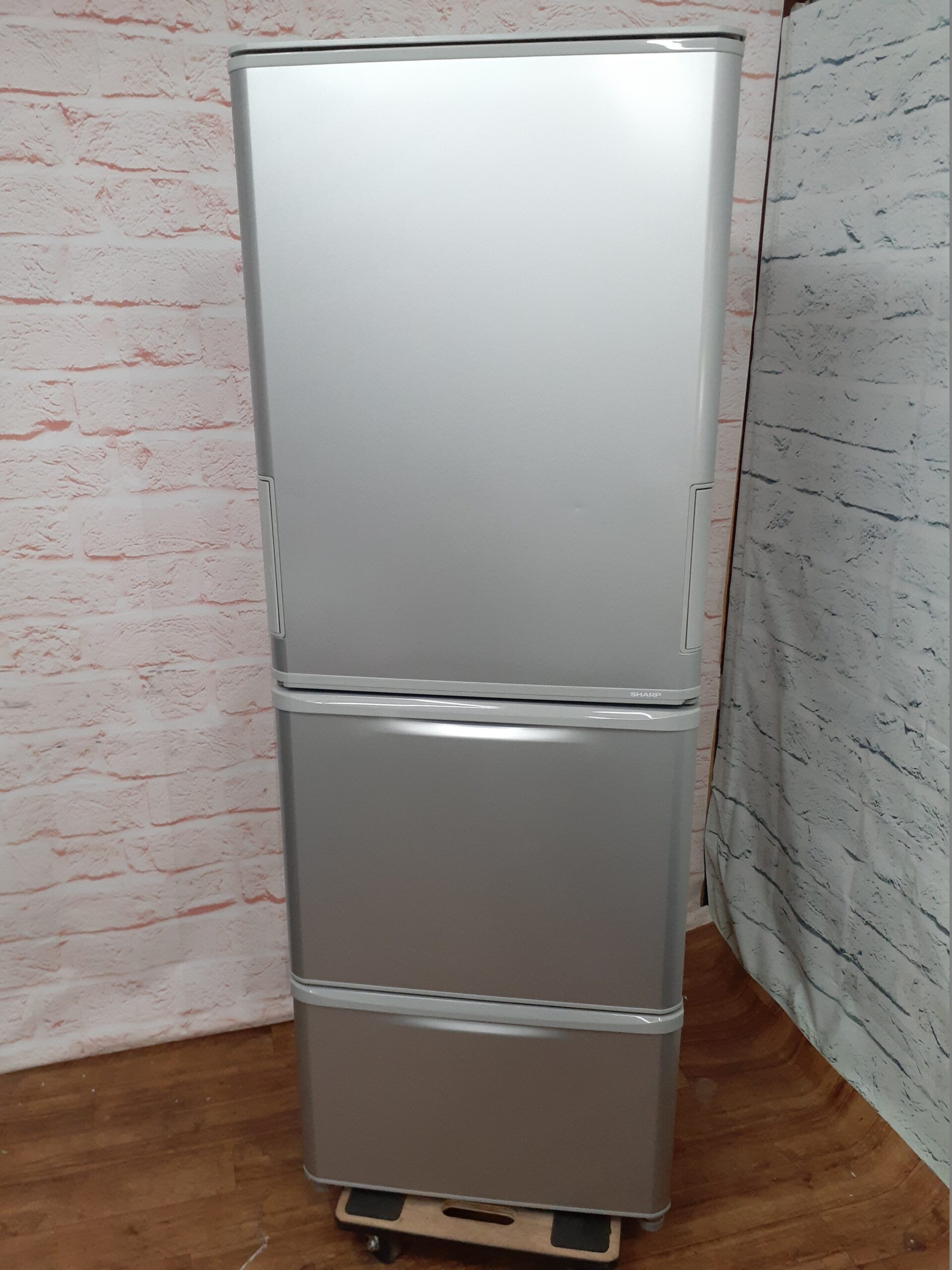 シャープ SHARP 冷蔵庫 350L 両開き 3ドア シルバー SJ-W354H-S