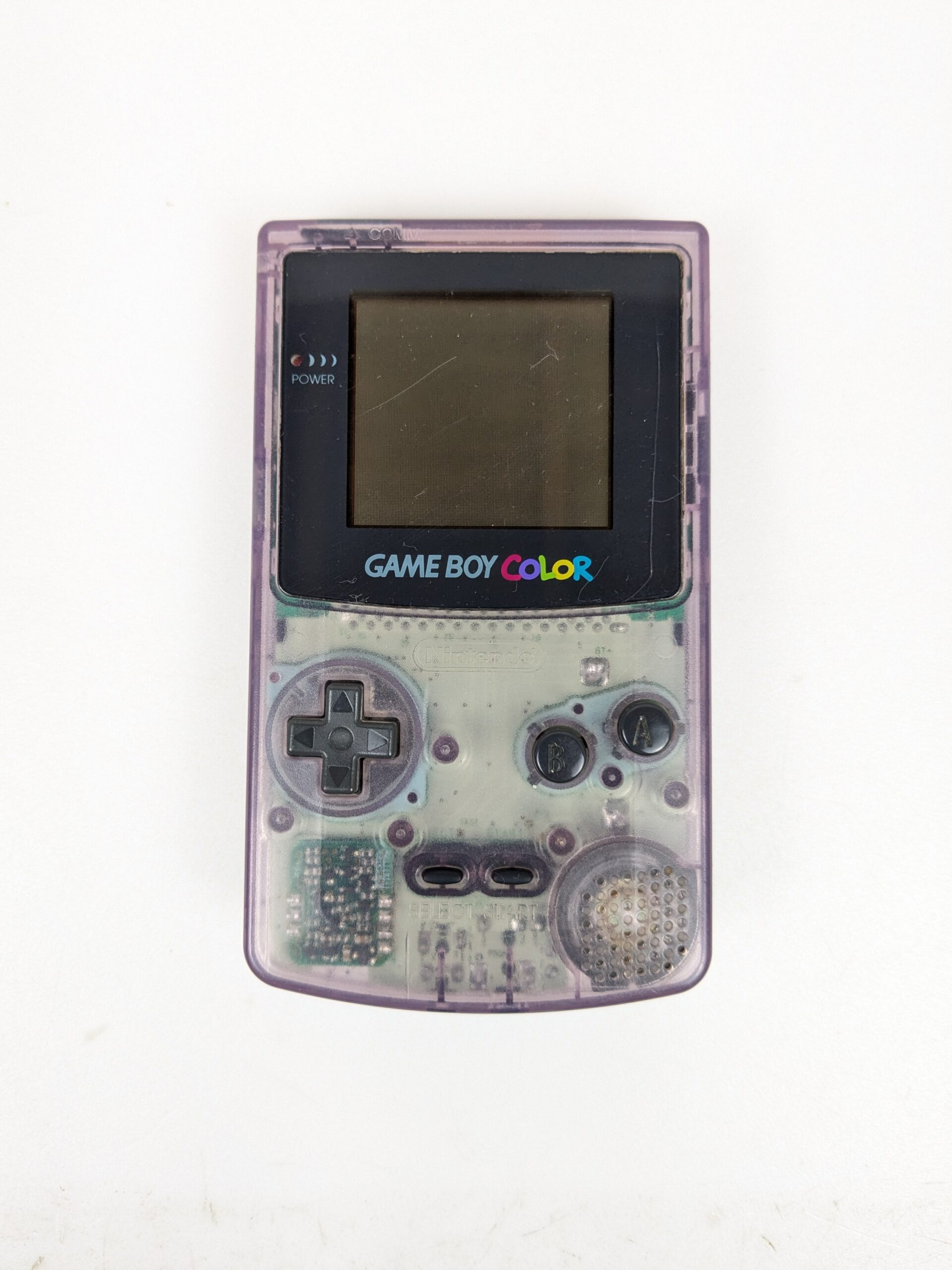 GAMEBOY COLOR ゲームボーイカラー本体 クリアパープル CGB-001
