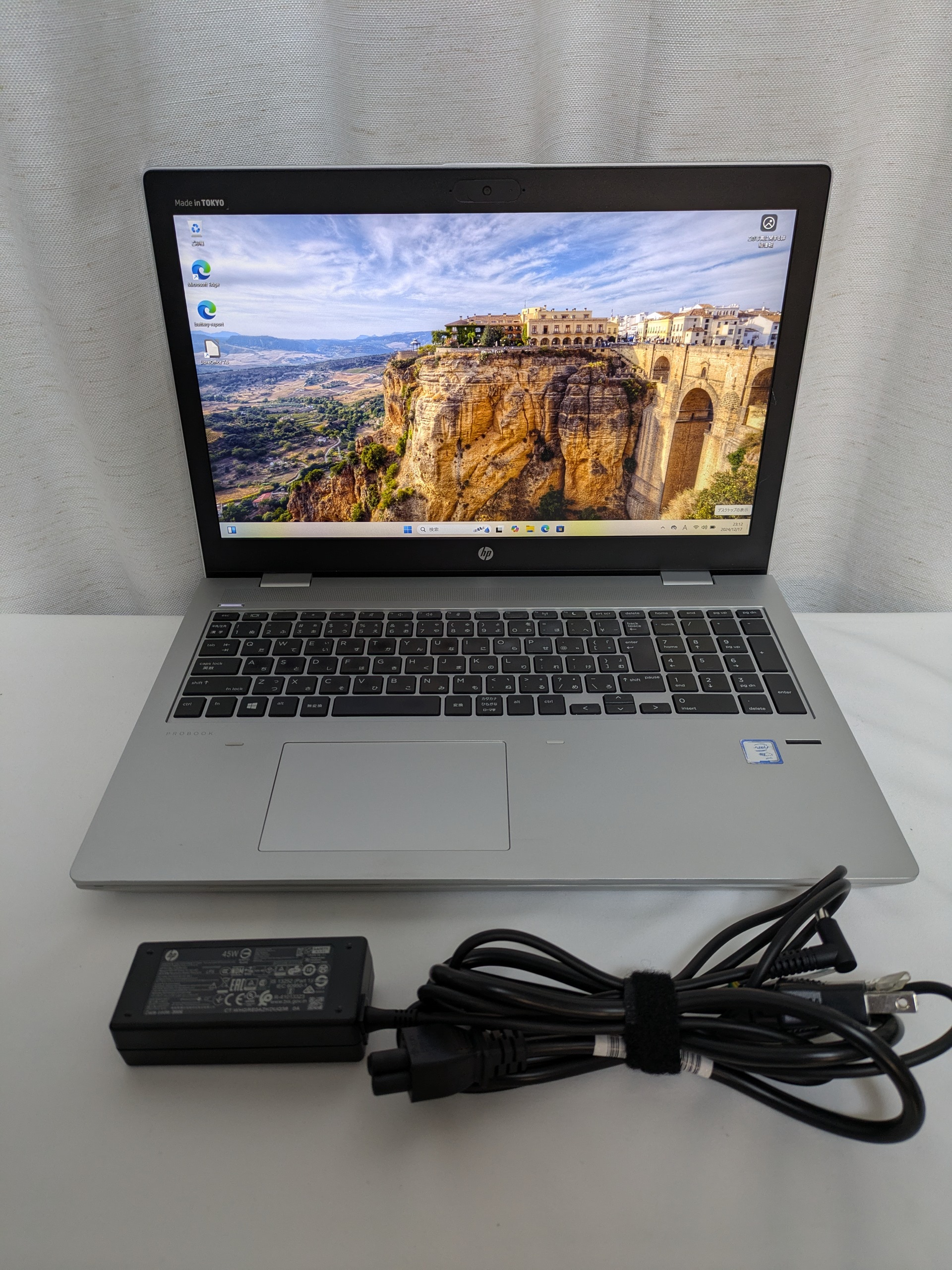 HP Probook 650 G4 Windows11 Core i3 16GB SSD512GB DVD RWドライブ