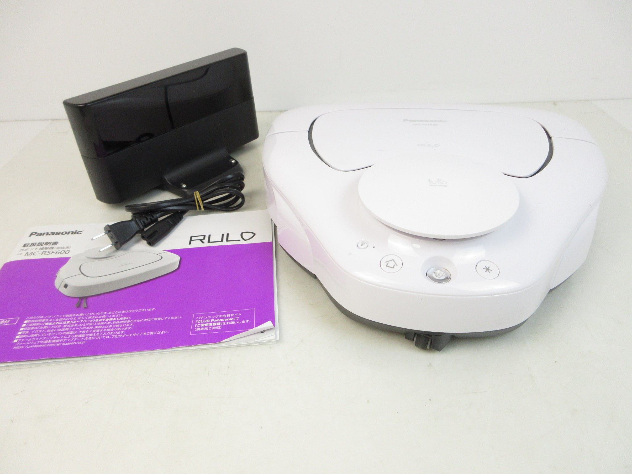 パナソニック ロボット掃除機 ルーロ RULO ハイスペックモデル ホワイト MC-RSF600-W