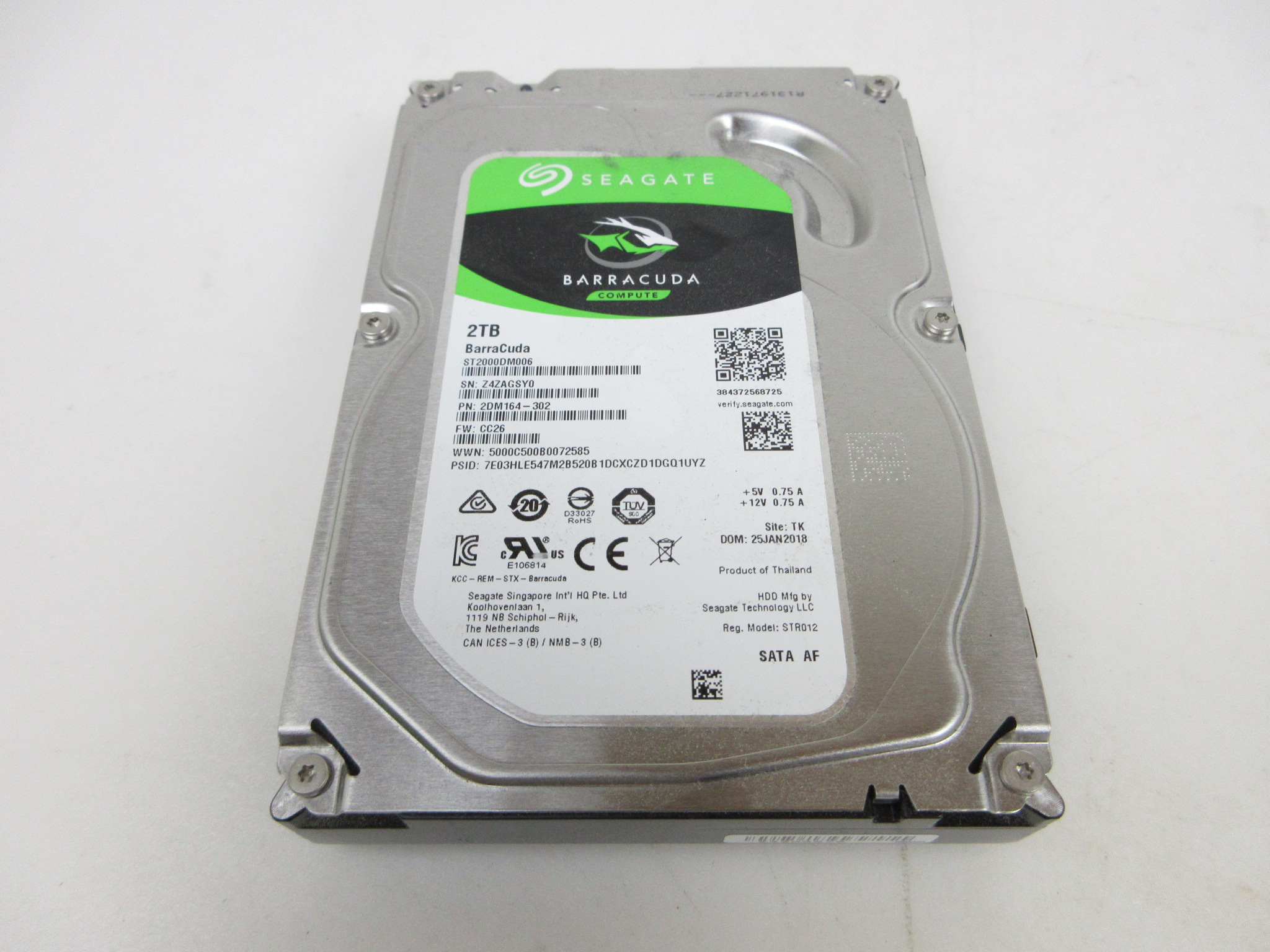 Seagate BarraCuda 3.5 ハードディスク HDD ST2000DM006