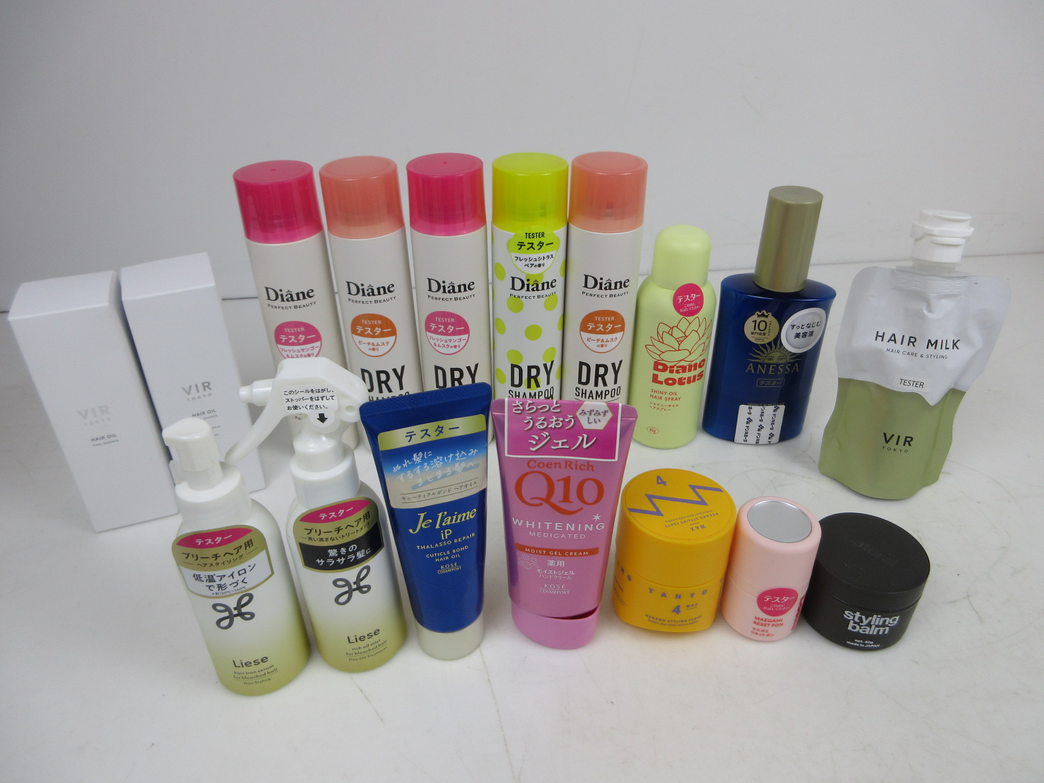 ワックス ヘアオイル ハンドジェル テスター