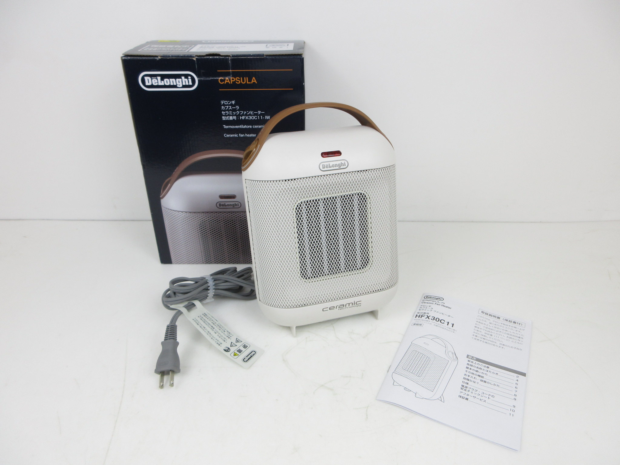 De’Longhi (デロンギ) ファンヒーター カプスーラ HFX30C11-IW セラミックヒーター