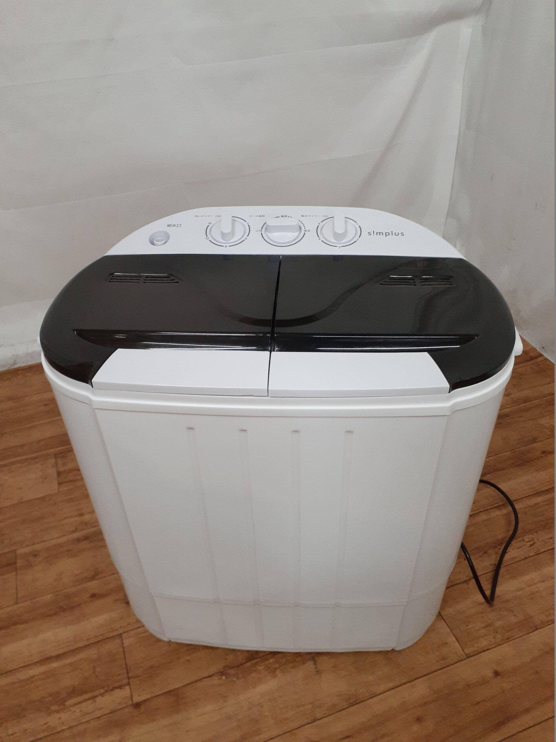 simplus シンプラス 二層式洗濯機 脱水付き 小型洗濯機 SP-NWM01 (ホワイト)