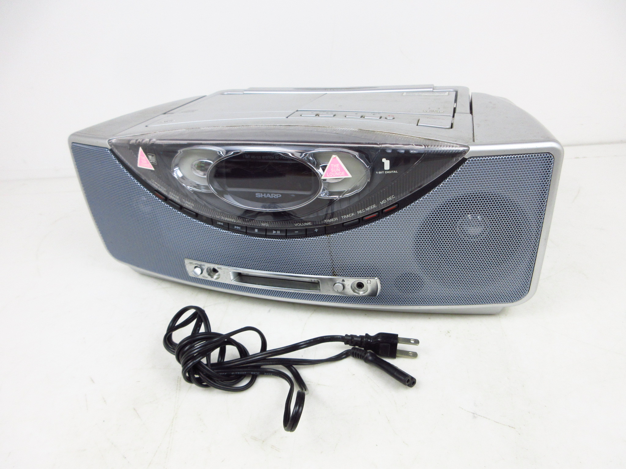 SHARP 1ビット MD/CDシステムSD-FX200-S