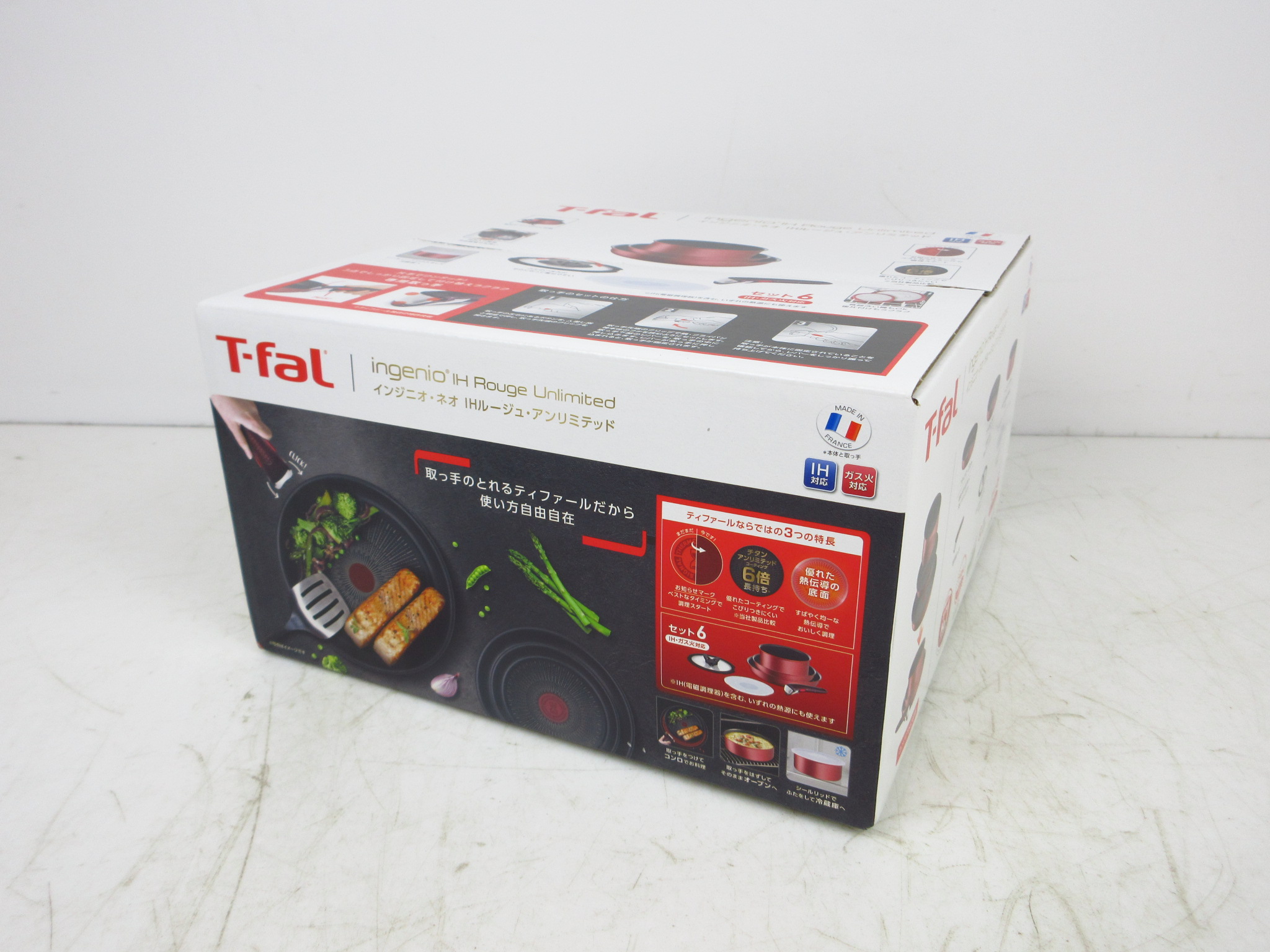 T-fal インジニオネオ フライパン 鍋 ガス火 IH ルージュ・アンリミテッド